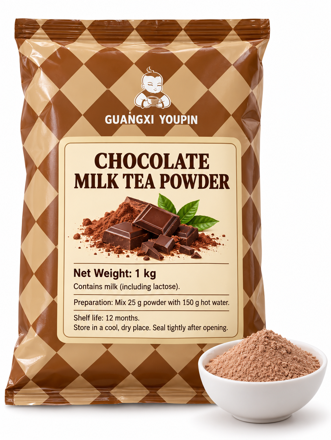 Guangxi Youpin Chocolate Milk Tea Powder – 1 kg